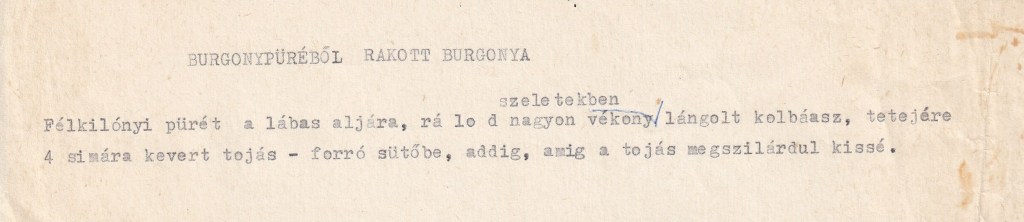 Burgonypüréből rakott burgonya