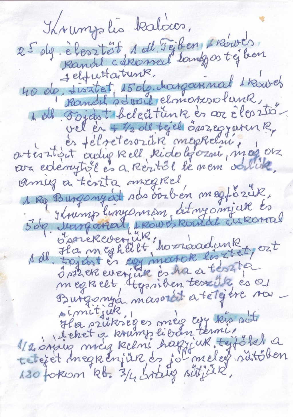 Krumplis kalács –&nbsp;Dédi